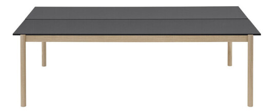 Muuto Linear System bord Black nanolaminate-Black-Oak