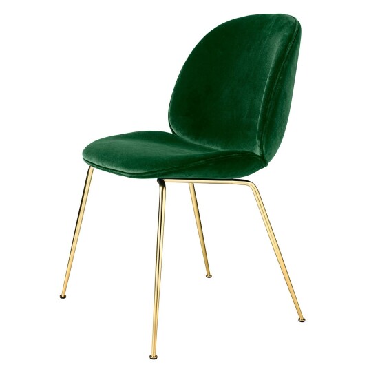 Gubi Beetle Dining Stol Messing/Velluto Cotone 234 Gubi Beetle Dining Stol Messing/Velluto Cotone 234