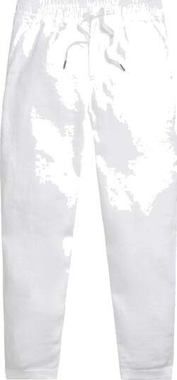 Polo Ralph Lauren Lateef Slim Tapered Fit Linen Pant White XL