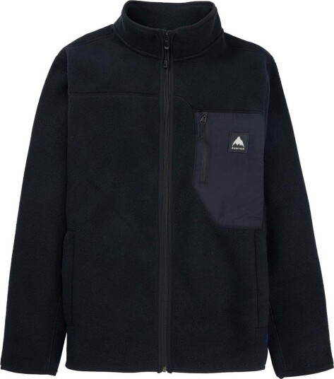 Burton Mens Cinder Full Zip True Black XL