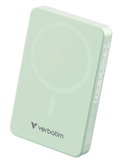 Verbatim Charge ""N"" Go Essentials, 10000 Mah, Quick Charge 3.0, Trådlös Laddning, 35 W, Grön Verbatim Charge ""N"" Go Essentials, 10000 Mah, Quick Charge 3.0, Trådlös Laddning, 35 W, Grön