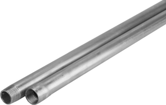 Monoflo Rør 750 mm 1/2'', gjenger utvendig/innvendig rustfritt stål