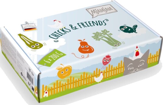 Mjamjam Chicks & Friends Våtfôr Multipakke 24x200g