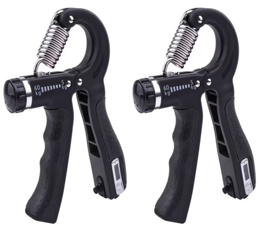 INF Håndgrepstrener med justerbar motstand 5-60 kg, 2-pakning Sort INF Håndgrepstrener med justerbar motstand 5-60 kg, 2-pakning Sort