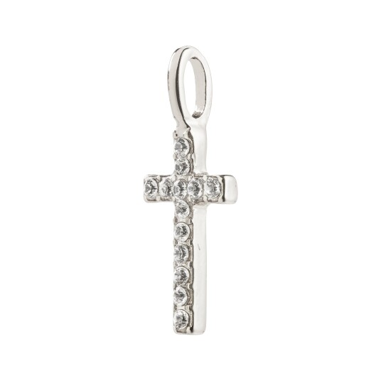 Pilgrim CHARM mini korsanheng sølvbelagt Pilgrim CHARM mini korsanheng sølvbelagt