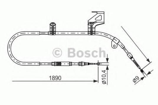 Bosch Tautrekk parkeringsbrems BOSCH 1 987 477 804