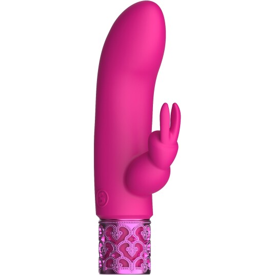 Shots Royal Gems Dazzling Rechargeable Silicone Bullet Pink
