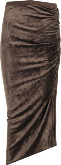 Rick Owens Dame Skjørt Brun M,