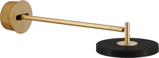 Asteria vegglampe lang til skjult anlegg Svart / messing