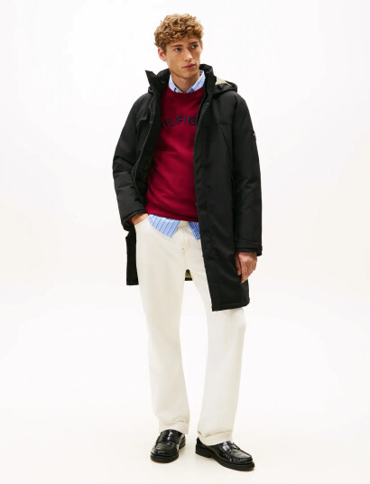 Tommy Hilfiger Tech Hooded Padded Parka - Black - S