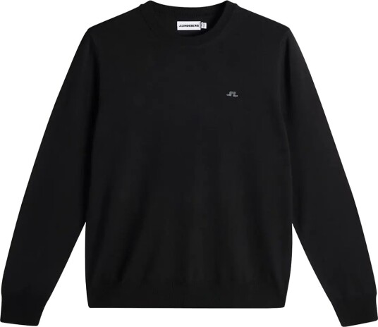 J. Lindeberg Keane Merino Crew Neck   Black   S