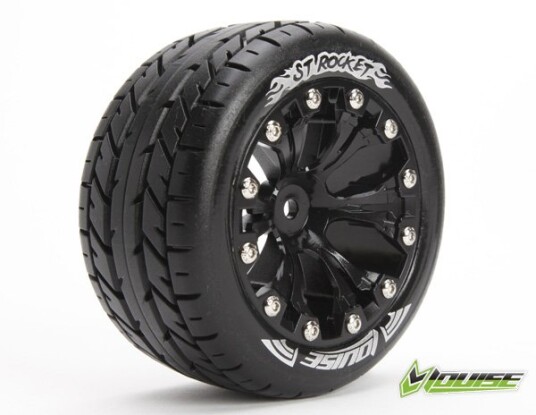 LouiseRC 3208BH Tire & Wheel ST-ROCKET 2,8" Black 1/2-Offset 2