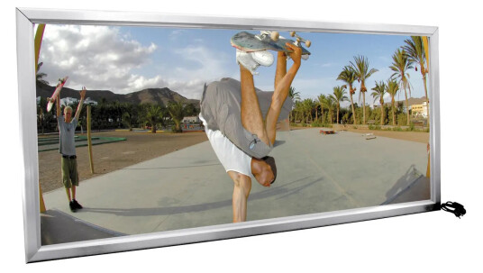 Europalms Illuminated Billboard Aluminium, 1x2m Europalms Illuminated Billboard Aluminium, 1x2m