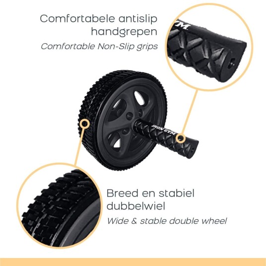 Iron Gym - Dual Ab Wheel - Magetrener Iron Gym - Dual Ab Wheel - Magetrener