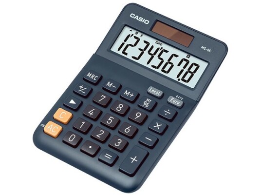 Casio Ms-8E, Desktop, Skjerm, 10 Sifre, Batteri, Sort, Grå, Oransje Casio Ms-8E, Desktop, Skjerm, 10 Sifre, Batteri, Sort, Grå, Oransje