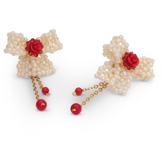 Lily and Rose Sophie earrings Creme / garnet Lily and Rose Sophie earrings Creme / garnet