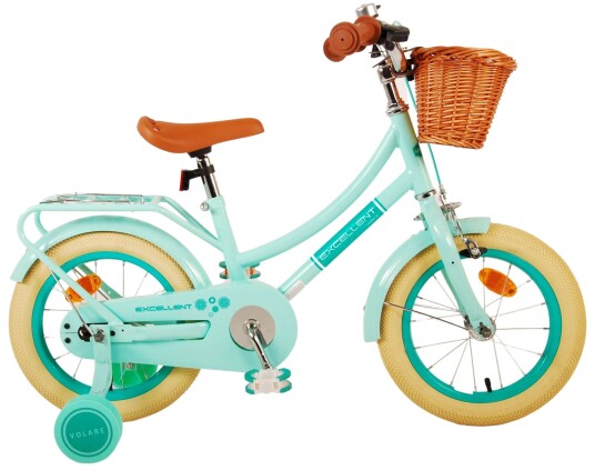 Volare 14" Barnesykkel Grønn med Avtagbare Støttehjul for Barn 4-6 år Volare 14" Barnesykkel Grønn med Avtagbare Støttehjul for Barn 4-6 år