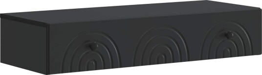 vidaXL Vegghengt Sidebord Svart 87,5 x 34,5 x 17 cm Konstruert tre
