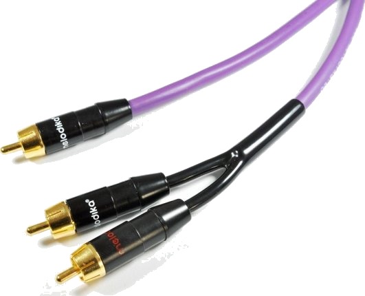 Melodika Rca (Cinch)-Kabel - Rca (Cinch) X2 0,5 M Fiolett