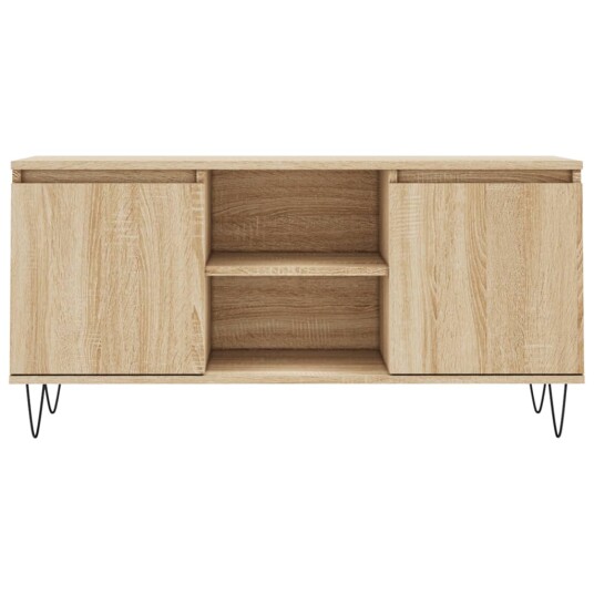 vidaXL TV-benk sonoma eik 104x35x50 cm konstruert tre 8720845906665 vidaXL TV-benk sonoma eik 104x35x50 cm konstruert tre 8720845906665
