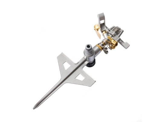 Cellfast Lux Ideal, Pulserende Sprinkler, 530 M², 6 Stang, Metallisk