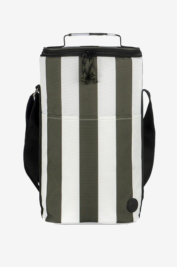 Sagaform City stripe kjølebag høy rPet Grønn