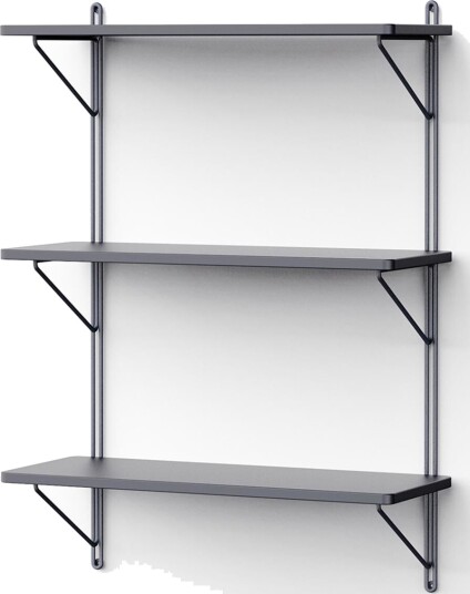 NINE Vegghylle 60x25x90 Mørkegrå