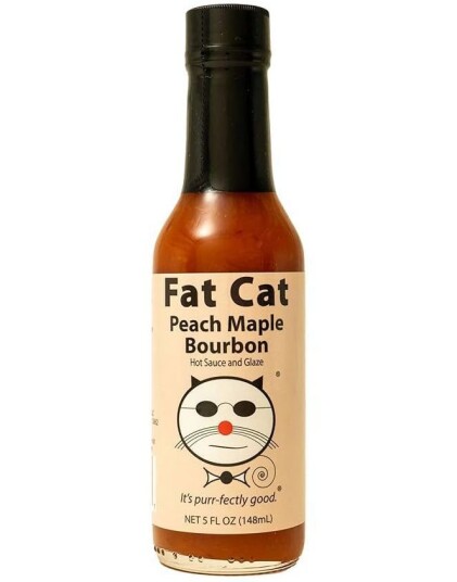 Fat Cat   Peach Maple Bourbon   Hot Saucce and Glaze 148 ml USA