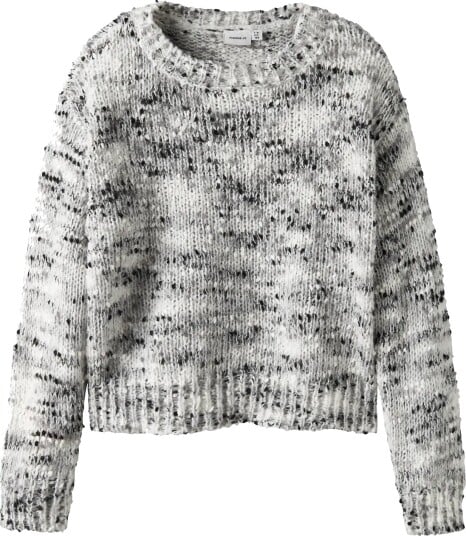 Name It Nkfsaramali Ls Loose Sh Knit   Grey   134 140