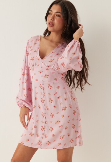 Vila VIMALIN CORBA L/S SHORT DRESS