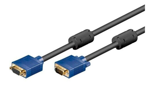 Pro VGA 10m Kabellengde - Double Shielded - Svart