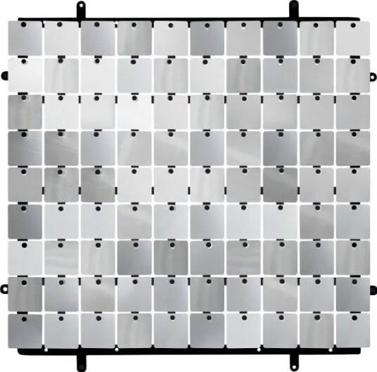 Godan Paneldekor Sølv Med Svart Bakgrunn Type B 30X30 Cm
