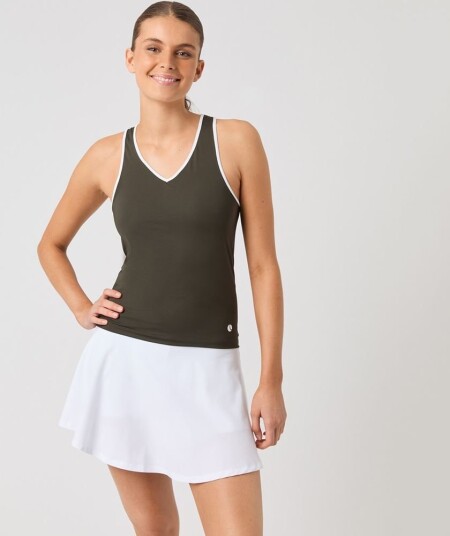 Björn Borg Ace V Neck Tank Top Padel og tennissinglet dame Peat S