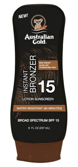 Australian Gold SPF15 Lotion With Bronzer 237 ml