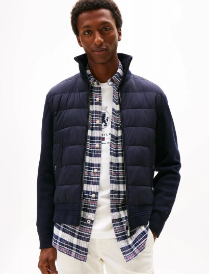 Tommy Hilfiger Dc Mixed Media Jacket - Navy - L Tommy Hilfiger Dc Mixed Media Jacket - Navy - L