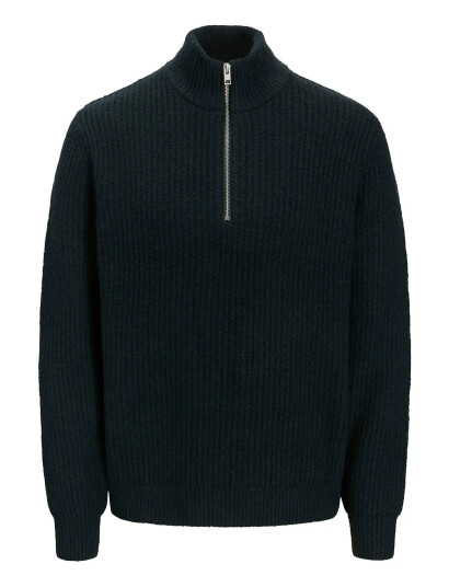 Jack & Jones Jprwinter Knit Half Zip Styd Aw24 - Green - L