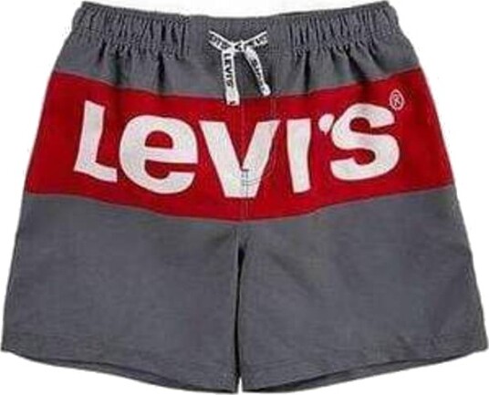 Grå Levis Box Tab Logo Badeshorts (152 / 12 år)