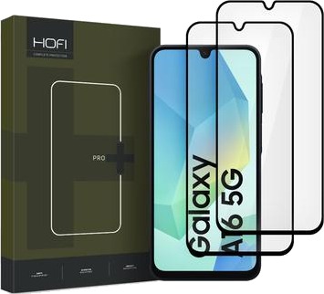 Hofi Samsung Galaxy A16 Premium Pro+ Beskyttelsesglass Svart Kant 2 Stk.
