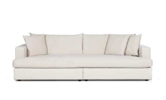 Soffadirekt BOLNUEVO 3 seters sofa Hel Pute Offwhite