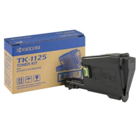 Kyocera TK-1125 Tonerkassett sort, 2.100 sider Kyocera TK-1125 Tonerkassett sort, 2.100 sider