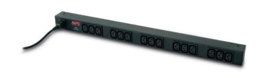 APC Basic Rack PDU 10A 2.3kW med 15 Utganger og 1.98 m Kabel, Svart APC Basic Rack PDU 10A 2.3kW med 15 Utganger og 1.98 m Kabel, Svart