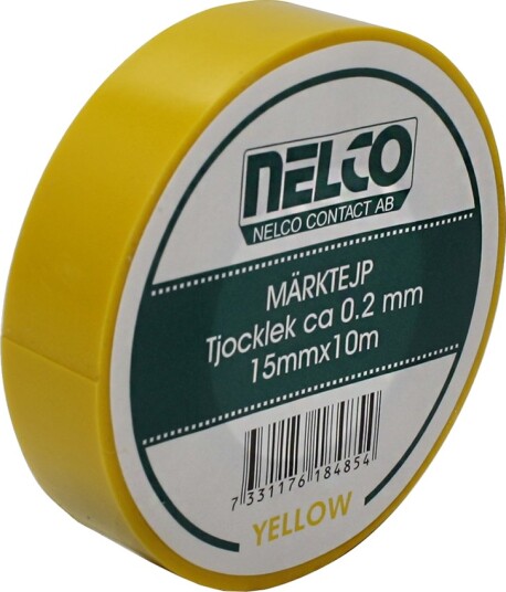 Nemiq Isolasjonstape Gul 15mm 10m EV2014 Nemiq Isolasjonstape Gul 15mm 10m EV2014