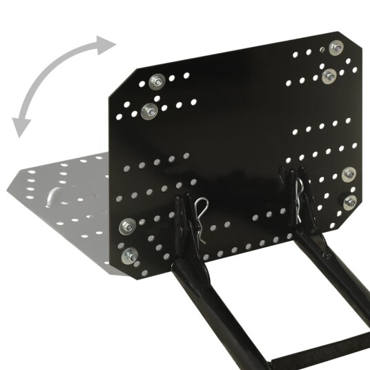 vidaXL Snøplog for ATV 115x38 cm svart