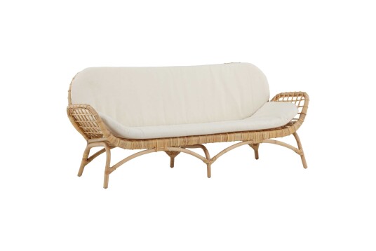 Venture Design Moana 2 seter sofa Natur/hvit 169 x 56 cm Natur Venture Design Moana 2 seter sofa Natur/hvit 169 x 56 cm Natur