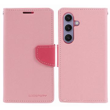 Mercury Goospery Fancy Diary Samsung Galaxy S24+ Lommebok-deksel Rosa