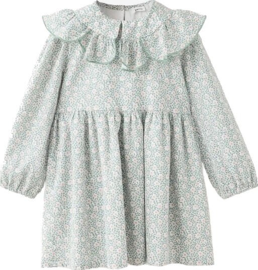 Mango Printed Dress With Babydoll Collar NATURAL WHITE 2 3 Mango Printed Dress With Babydoll Collar NATURAL WHITE 2 3