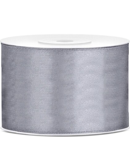 GRÅTT Silkebånd 25 meter x 50 mm