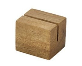 Genware Skilte Holder Acacie Træ 3 x 2.5 2.5cm