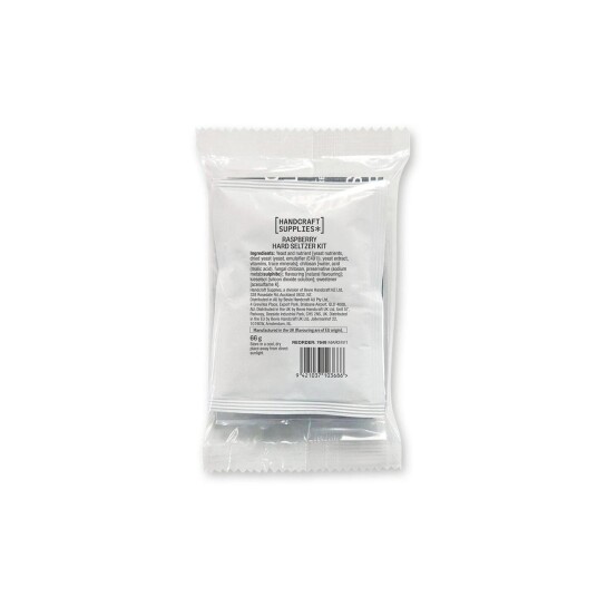 Handcraft Supplies Hard Seltzer Pack   Raspberry Ingredienser til 19 liter Hard Seltzer