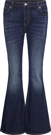 Weekday Flame Low Rise Slim Flared Leg Jeans - Navy - 30 x 32 Weekday Flame Low Rise Slim Flared Leg Jeans - Navy - 30 x 32